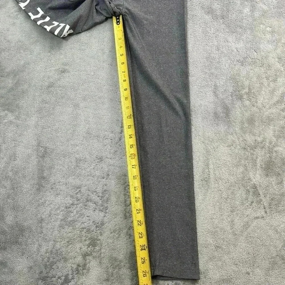 ALPHALETE Leggings Womens Medium Gray Athletics Athleisure Low Rise Workout Gym - Picture 4 of 9